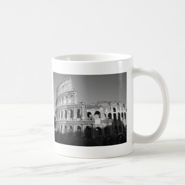 Caneca De Café Colossium preto e branco (Direita)