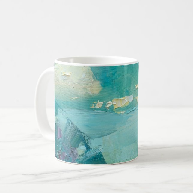 Caneca De Café Colour Rush Abstract Oil Paint II Mug (Frente Esquerda)