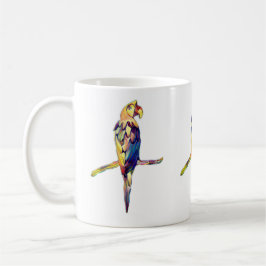 Caneca De Café Colourful Parrot Mug