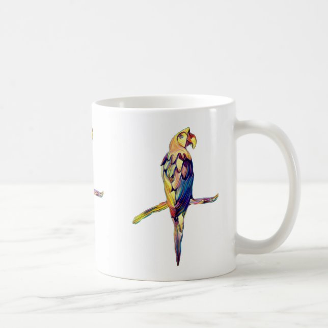 Caneca De Café Colourful Parrot Mug (Direita)