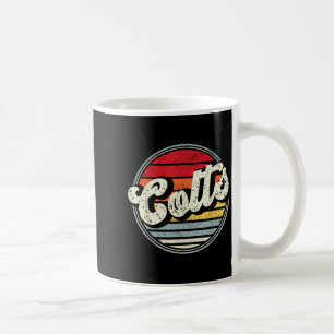 Caneca De Café Colts Name Vintage Retro Gift Men Boy Girl