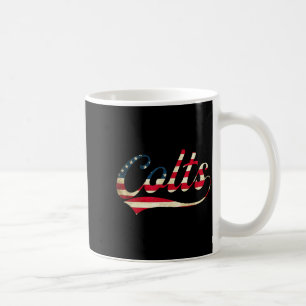Caneca De Café Colts Vintage Retro Homens Mulheres