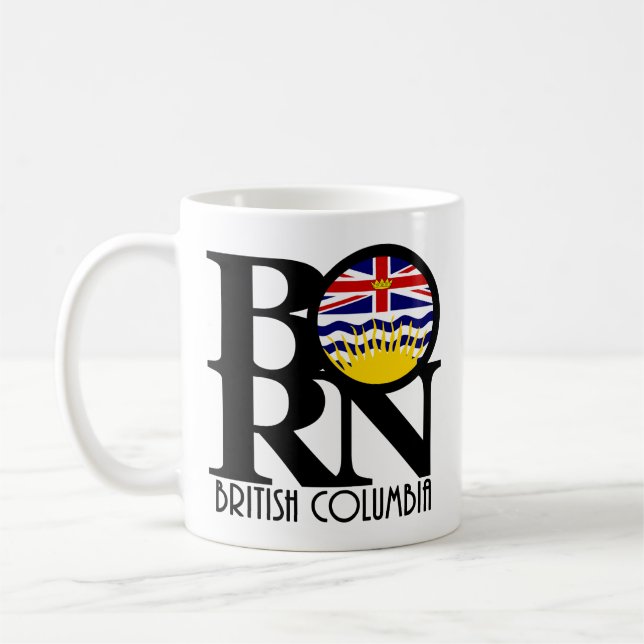 Caneca De Café Colúmbia Britânica nascer 11oz (Esquerda)