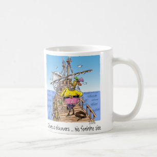 Caneca De Café "Columbus descobre... seu lado feminino"