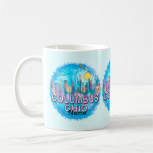 Caneca De Café Columbus Skyline