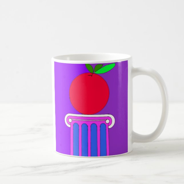 Caneca De Café coluna com maçã (Direita)