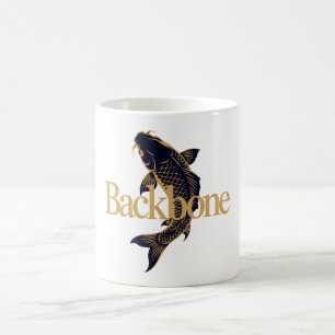 Caneca De Café Coluna Vertebral – Koi Japonês Símbolo de Força In