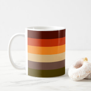 Caneca De Café Colunas do outono - Amarelo-alaranjado-vermelho-ca