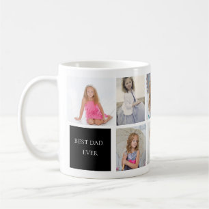 Caneca de Café com 8 Fotos Melhor Pai do Mundo