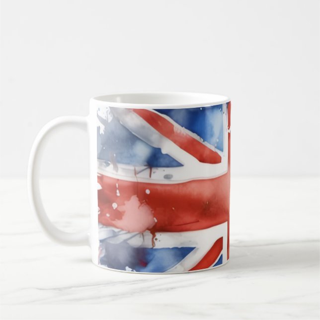 Caneca de café com a bandeira do Reino Unido (Esquerda)