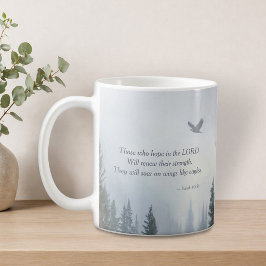 Caneca de Café com a Escritura das Asas de Águia I