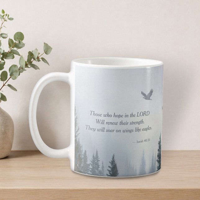 Caneca de Café com a Escritura das Asas de Águia I (Criador carregado)