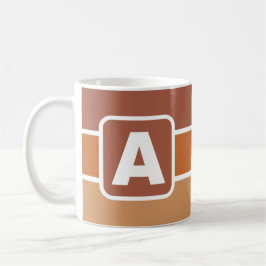 Caneca de Café com a Letra A (Seu Nome)