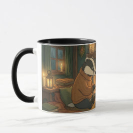 Caneca de Café com Animais da Floresta Aconchegant