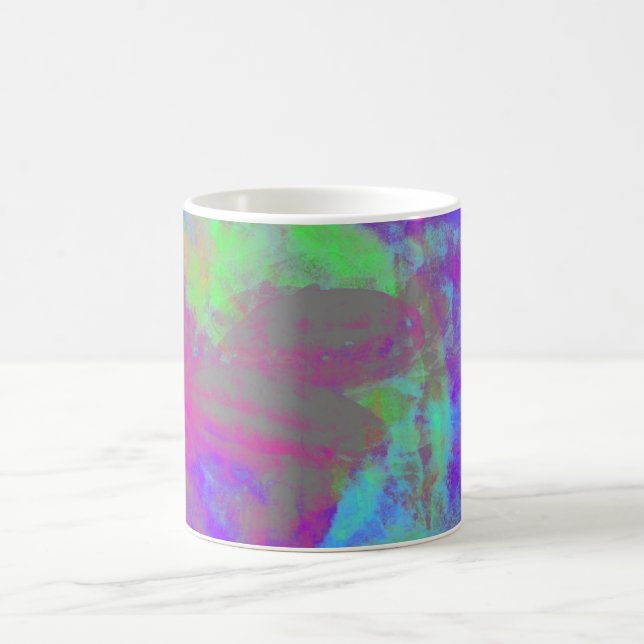 caneca de café com arte abstrata "Companhias Aérea (Centro)