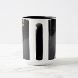 Caneca de Café com Arte de Caneta Tinteiro de Luxo