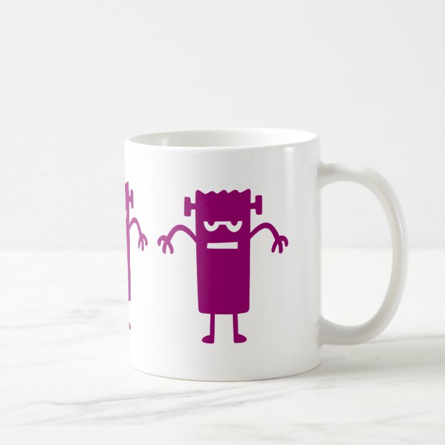 Caneca de café com arte do monstro de Frankenstein (Direita)