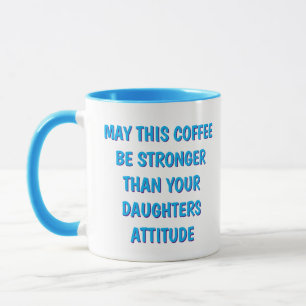 Caneca de Café com Atitude de Filha Engraçada para