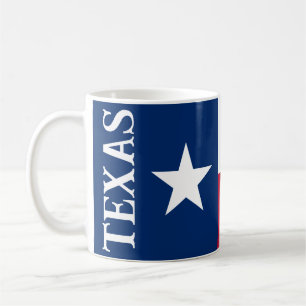 Caneca de café com bandeira do Texas