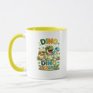 Caneca de Café com Bebê Dinossauro da Dino Squad