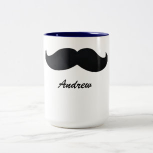 Caneca de café com bigode, caneca personalizada en