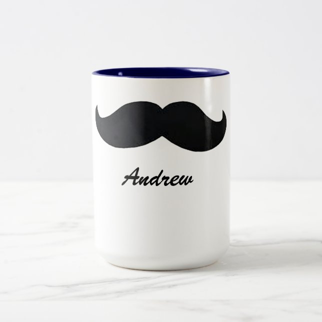 Caneca de café com bigode, caneca personalizada en (Centro)