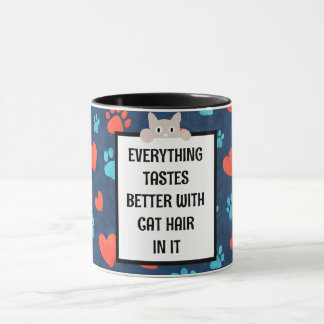 Caneca de Café com Cabelo de Gato - Presente Perso