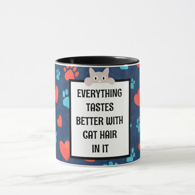 Caneca de Café com Cabelo de Gato - Presente Perso (Centro)