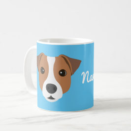 Caneca de café com cachorro Jack Russell
