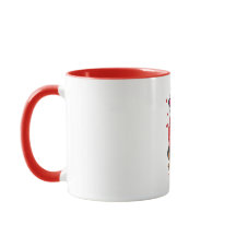 caneca de café com cachorro Rottweiler dia dos nam