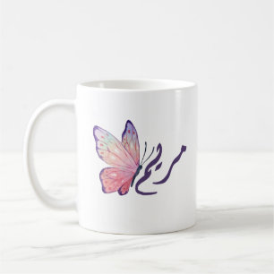 Caneca de Café com Caligrafia Árabe Personalizada