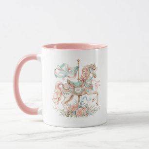 Caneca de Café com Cavalo de Carrossel