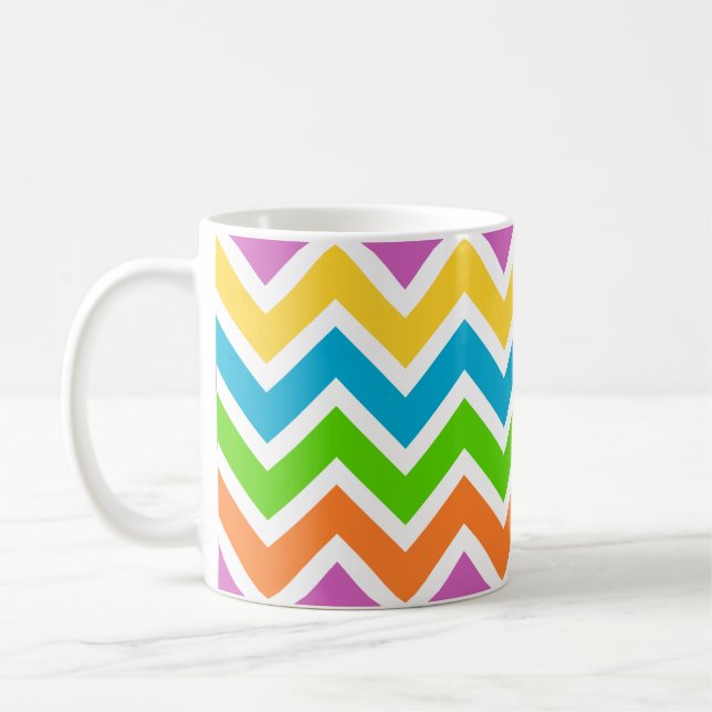 caneca de café com chevron de primavera (Esquerda)