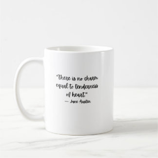 Caneca de Café com Citação de Jane Austen sobre Te
