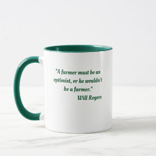 Caneca de café com citação de jardinagem de Will R