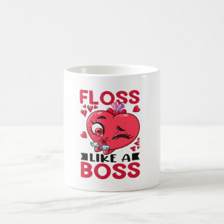 Caneca de café com citação dentária engraçada