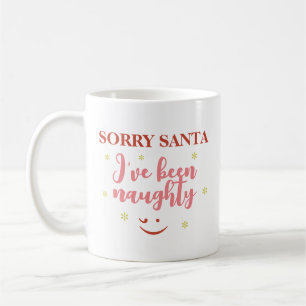 Caneca de café com citação Desculpe Papai Noel Fui