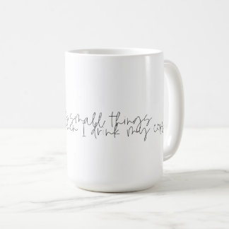 Caneca de Café com Citação Divertida de Café