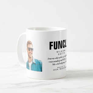 Caneca de café com citação divertida do tio divert