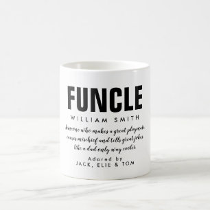 Caneca de café com citação do Tio Divertido