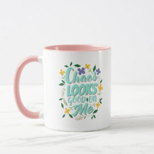 Caneca de café com citação estética