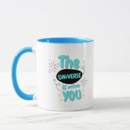 Caneca de café com citação estética