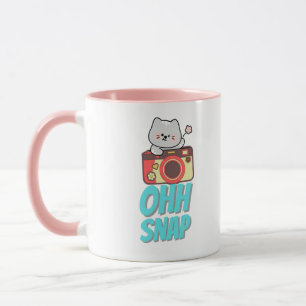 Caneca de Café com Citação Estética de Câmera