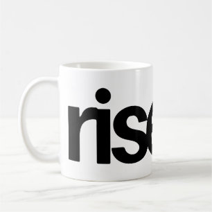 Caneca de Café com Citação Inspiradora Rise