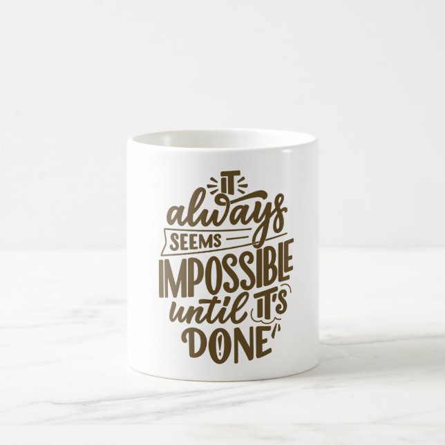 Caneca de Café com Citação Motivacional (Centro)