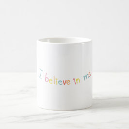 Caneca de Café com Citação Motivacional Eu Acredit