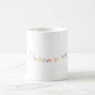 Caneca de Café com Citação Motivacional Eu Acredit