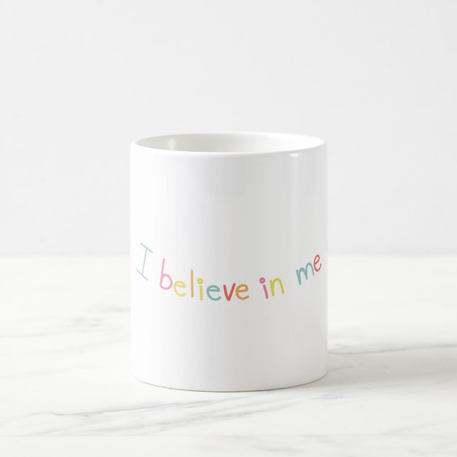 Caneca de Café com Citação Motivacional Eu Acredit (Centro)