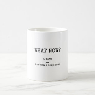 Caneca de café com citação sarcástica engraçada