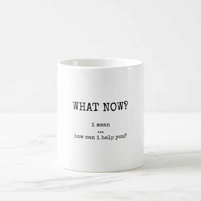 Caneca de café com citação sarcástica engraçada (Centro)